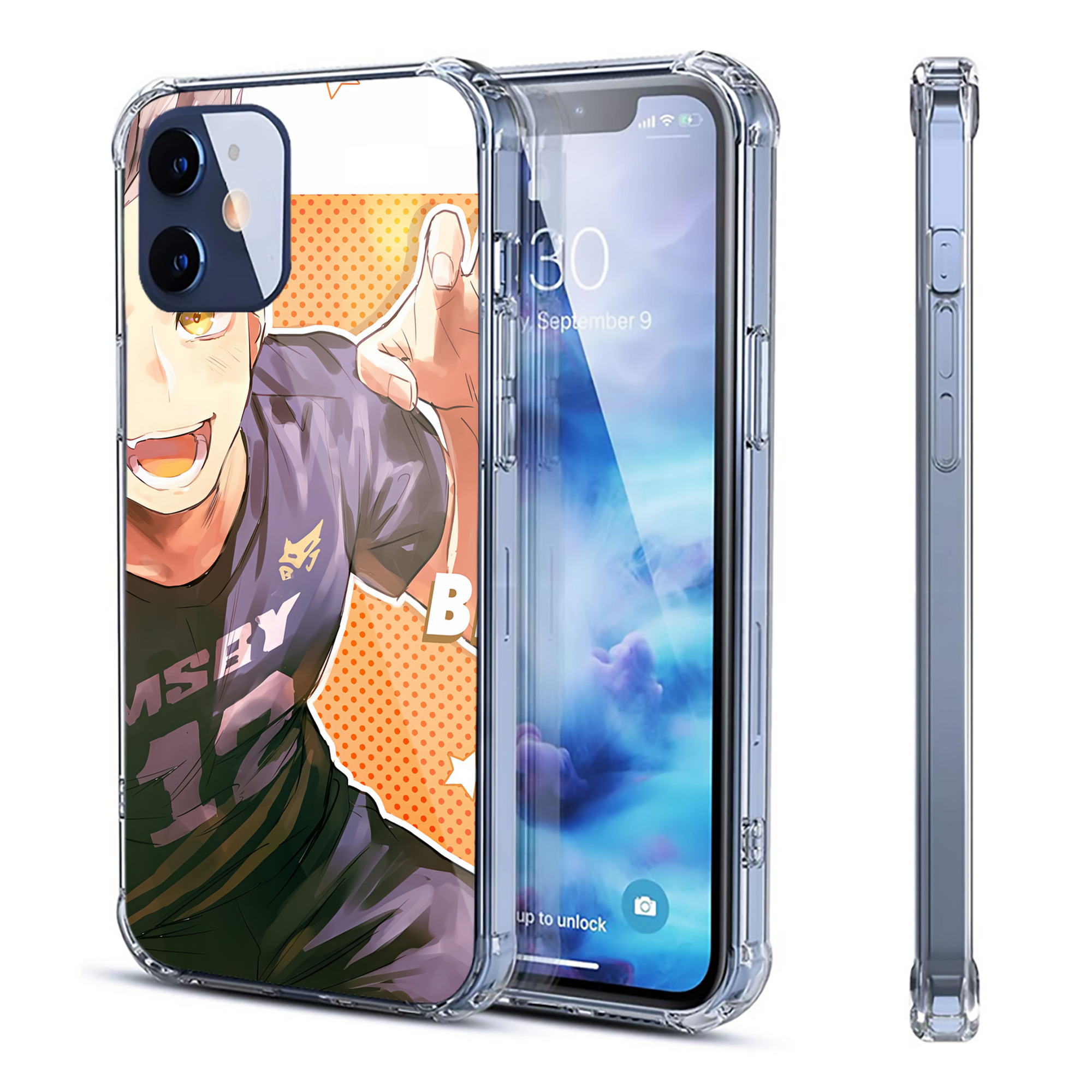 （画像用） ハイキュー!! Haikyu!! 【iPhone 12シリーズ対応】透明スマホケース（クリアソフトケース）